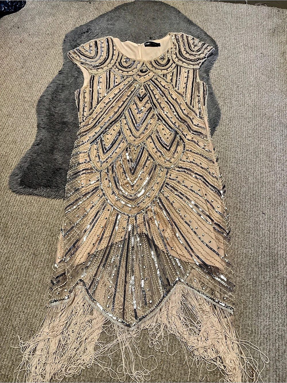 PrettyGuide Women's 1920s Flapper Dress Short Sleeve Glitter Sequin Inspired